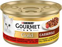 Gourmet CAT Gold Karma mokra z wołowiną,kurczakiem i pomidorami (sos) op. 85g