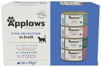 Applaws Natural CAT Food Multipack FISH Karma mokra op. 12x70g