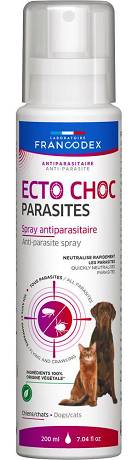 Francodex Ecto Choc Parasites Spray przeciwpasożytnicza dla psa i kota poj. 200ml