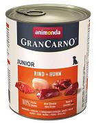 Animonda GranCarno DOG Junior Karma mokra z wołowiną i kurczakiem op. 800g
