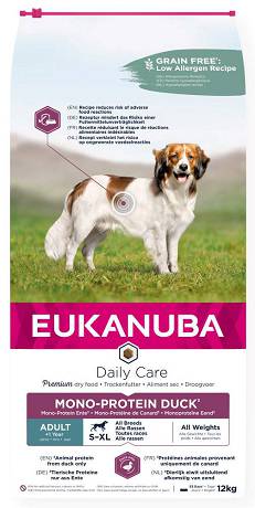Eukanuba DOG Adult Mono-Protein Duck Daily Care Karma sucha z kaczką op. 12kg