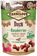 Carnilove Przysmak Crunchy Duck with raspberries dla kota op. 50g