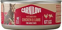 Carnilove CAT Chicken&Lamb Pate Mokra Karma z kurczakiem i jagnięciną 100g