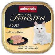 Animonda Vom Feinsten CAT Adult Karma mokra z wołowiną i kurczakiem op. 100g