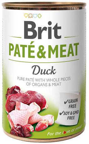 Brit Pate&Meat DOG Adult Duck Karma mokra z kaczką op. 400g