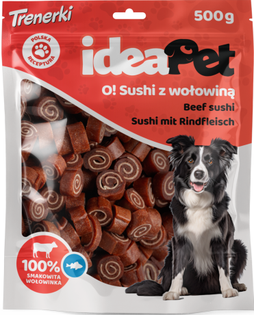 IdeaPet O! Sushi Przysmak z wołowiną dla psa op. 500g