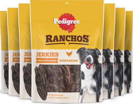 Pedigree Ranchos Jerkies Przysmak z kurczakiem dla psa op. 7x70g PAKIET