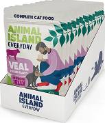 Animal Island Everyday Veal in Jelly Mokra Karma z cieleciną w galarecie dla kota 12x85g