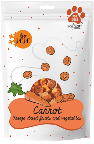 Paka Zwierzaka PEPE Liofilizowana Marchewka dla psa 25g