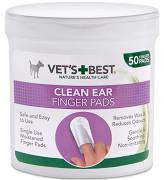 Vet's Best Clean Ear Finger Pads Czyściki do uszu dla psa i kota op. 50szt.