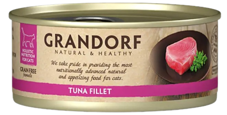 Grandorf Adult Tuna Fillet Mokra Karma z tuńczykiem w sosie dla kota 70g