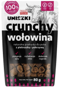 Uniszki Crunchy Przysmak z wołowina dla psa 80g