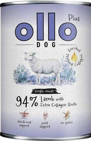 Ollo Plus Lamb with Collagen Dog Adult Karma z jagnięciną i kolagenem dla psa 400g