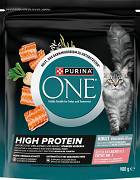 Purina ONE High Protein CAT Adult Karma sucha z łososiem 900g