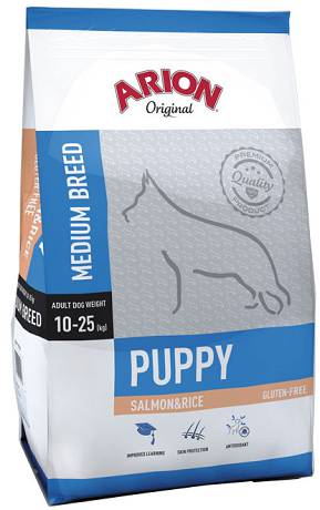 Arion Original DOG Puppy Medium Salmon&Rice Karma sucha z łososiem op. 3kg