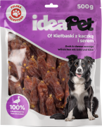 IdeaPet O! Kiełbaski Przysmak z kaczką i serem dla psa 500g