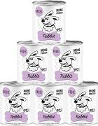 Paka Zwierzaka PEPE Mono Protein Rabbit Mokra Karma z królikiem dla psa 6x800g PAKIET