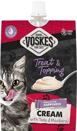 Voskes Original Cream Tuna&Mackeral Przysmak z tuńczykiem i makrelą dla kota 90g