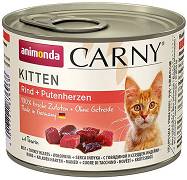 Animonda Carny CAT Kitten Karma mokra z wołowiną i sercami indyka op. 200g