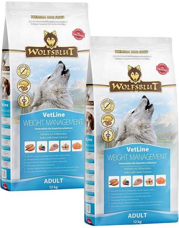 Wolfsblut DOG Adult VetLine Weight Management Karma sucha z indykiem op. 2x12kg DWU-PAK