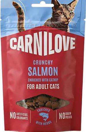 Carnilove Przysmak Snack Crunchy Salmon z dla kota 50g