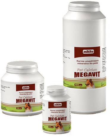 Mikita MEGAVIT Pet Calcium suplement diety dla psa op. 150 tab.