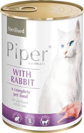 Piper Animals CAT Adult Sterilised Karma mokra z królikiem op. 400g