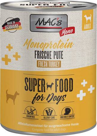 Mac's Dog Mono Adult Karma mokra z indykiem op. 800g