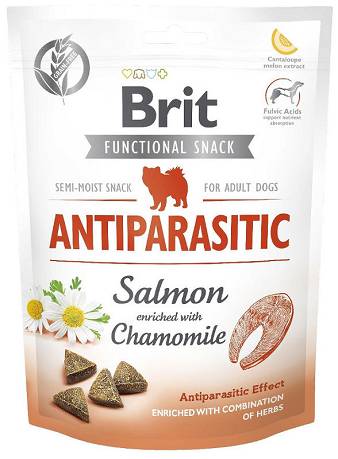 Brit Care Functional Snack Antiparasitic Przysmak z łososiem i rumiankiem dla psa op. 150g