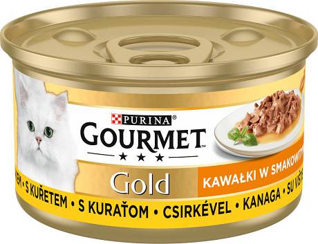 Gourmet CAT Gold Sauce Delight Karma mokra z kurczakiem (sos) op. 85g