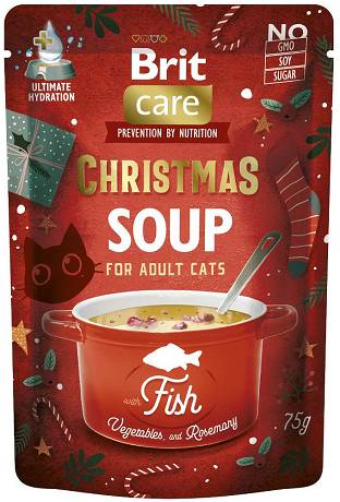 Brit Care Cat Christmas Soup with Fish Mokra Karma z rybą dla kota 75g