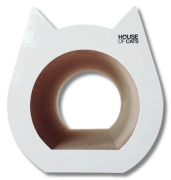 House of Cats Cat Biały Drapak/domek kartonowy dla kota