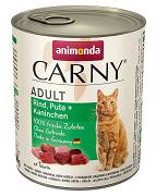 Animonda Carny CAT Adult Karma mokra z wołowiną, indykiem i królikiem op. 800g