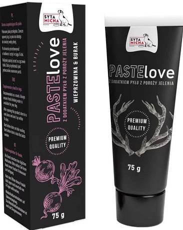 Syta Micha PasteLOVE mięsna pasta z wieprzowiną i burakiem dla psa 75g