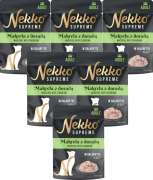 Nekko Supreme Adult Mokra Karma z makrelą i doradą dla kota 12x70g PAKIET