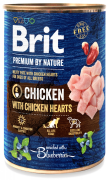 Brit Premium by Nature DOG Chicken with Chicken Hearts Karma mokra z kurczakiem i kurzymi sercami op. 400g 
