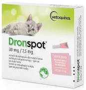 Vetoquinol Dronspot Krople przeciwpasożytnicze dla kota o wadze 0.5-2.5kg op. 2 pipety