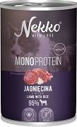 Nekko Monoprotein Adult Mokra Karma z jagnięciną dla psa 400g