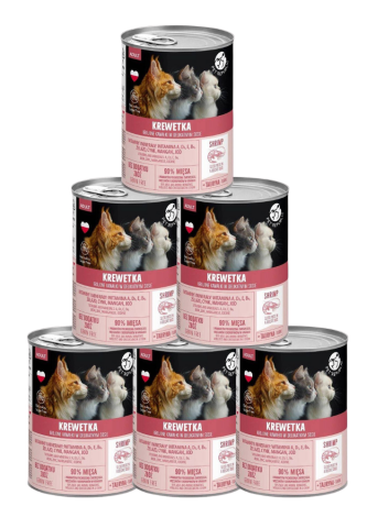Pet Republic Adult Mokra Karma z krewetkami w sosie dla kota 10x400g PAKIET