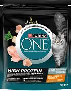 Purina ONE High Protein CAT Adult Karma sucha z kurczakiem 900g