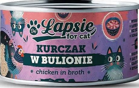 Łapsie Adult Mokra Karma z kurczakiem dla kota 80g