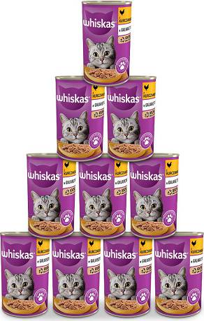 Whiskas CAT Adult Karma mokra z kurczakiem (galaretka) op. 12x400g PAKIET