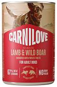 Carnilove DOG Adult Lamb&Wild Boar Mokra Karma z  jagnięciną i dziczyzną 400g
