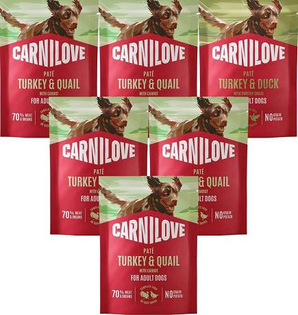 Carnilove DOG Adult Turkey&Quail Mokra Karma z indykiem i przepiórką 12x300g PAKIET