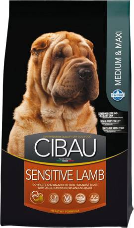 Farmina Cibau DOG Adult Medium/Maxi Sensitive Lamb Karma sucha z jagnięciną op. 12kg+2kg GRATIS