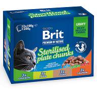 Brit Premium CAT Sterilised Plate Chunks in Gravy Karma mokra w sosie op. 12x100g