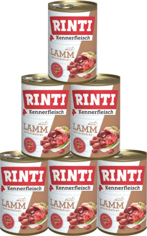 Rinti Kennerfleisch DOG (mit lamm) Karma mokra z jagnięciną op. 6x400g PAKIET