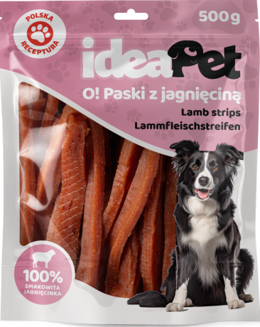 IdeaPet O! Paski Przysmak z jagnięciną dla psa op. 500g
