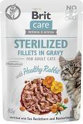 Brit Care CAT Adult Sterilised Fillets in Gravy Rabbit Karma mokra z królikiem op. 85g