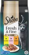 Sheba CAT Fresh&Fine in sauce Karma mokra z kurczakiem, łososiem i indykiem (sos) op. 6x50g